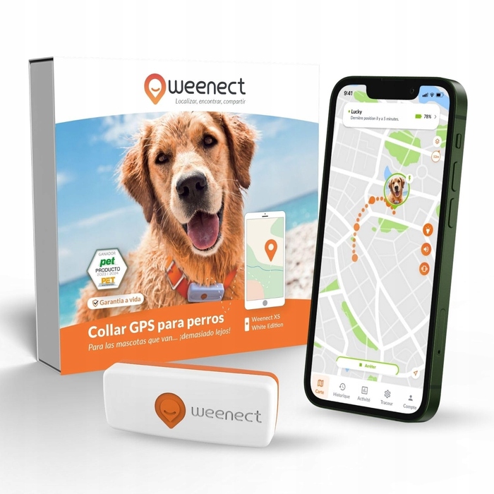 GPS-локатор для собак Weenect XS, білий