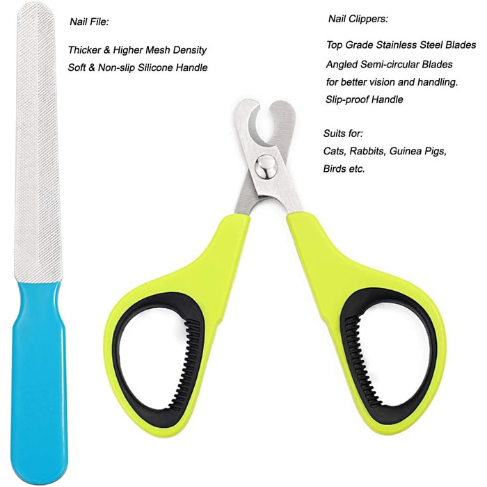 Набір для грумінгу собак та котів: професійна сталева ножиця з безпечною насадкою