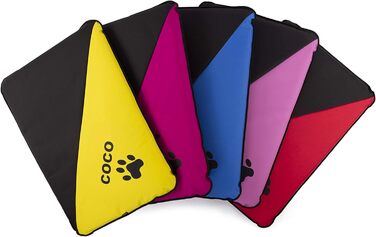 Водонепроникна лежанка для собак, миється, велика, маленька, середня, для дому та вулиці, рожева (105 x 75 x 6 см)