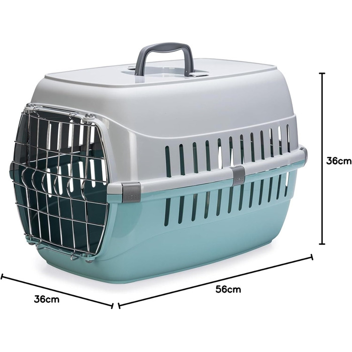 Транспортний бокс Karlie Eco Tourist 2, 56x36x36 см, аквамарин