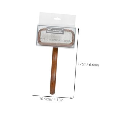 Гребінець для грумінгу собак та котів Haustierkamm: для довгої та короткої шерсті, антиковзаюча ручка