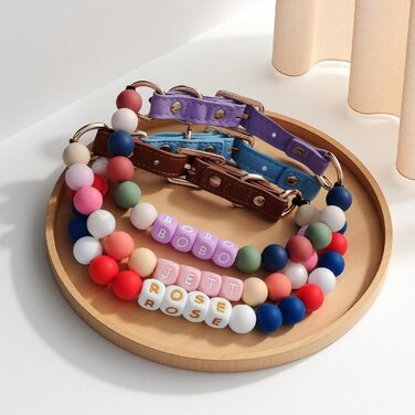 Персоналізоване собаче намисто Goucrro з перлами, миле, модне, з пряжкою для собак та котів, з можливістю нанесення імені