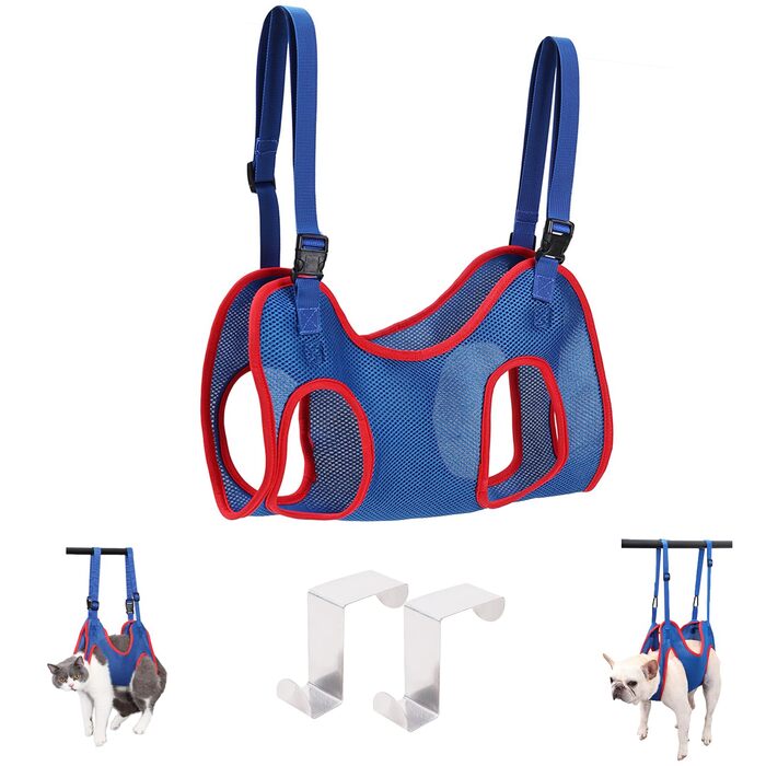 Гамак для грумінгу собак та котів, пристрій для грумінгу та стрижки нігтів, 6-10 кг