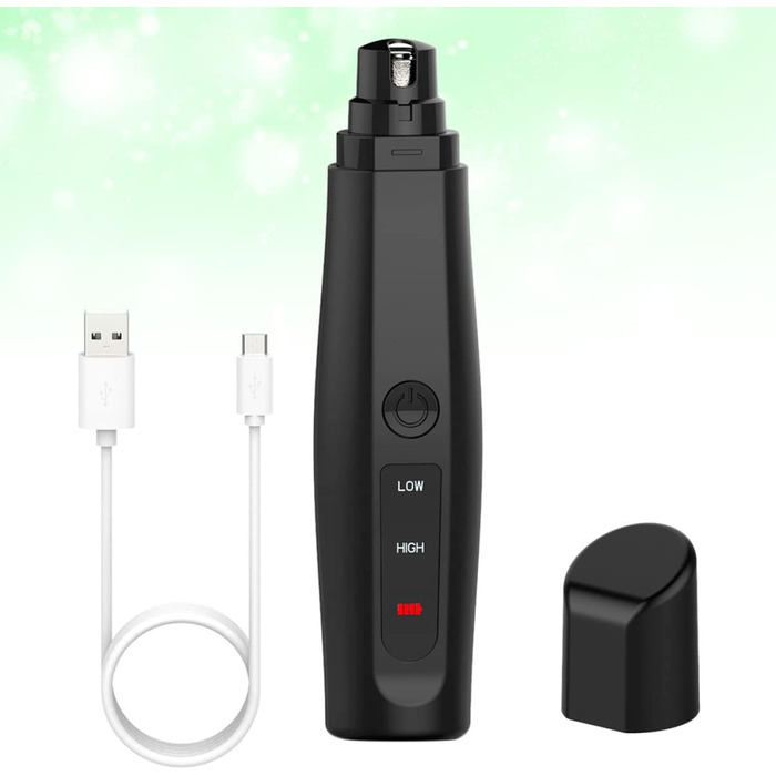 Електричний триммер для нігтів Happyyami для собак та котів - безпечний та зручний, з алмазним насадком