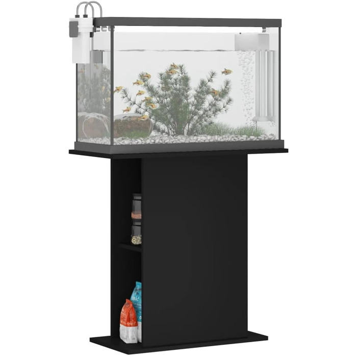 Тумба для акваріума BaraSh 36x75x72,5 см чорна, ДСП