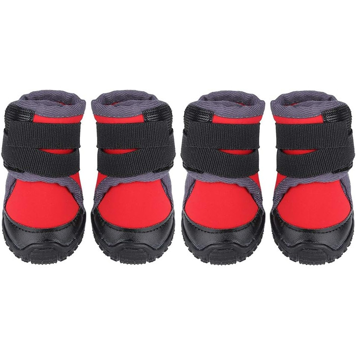 Взуття для собак: захист лап, водонепроникні антиковзні чоботи, спортивне взуття для середніх та великих собак, червоні