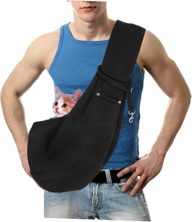 Сумка-переноска для собак і котів Toyvian з регульованим плечовим ременем, дихаюча сітка, легка переноска для тварин, сумка-переноска для кошенят та цуценят, hands-free