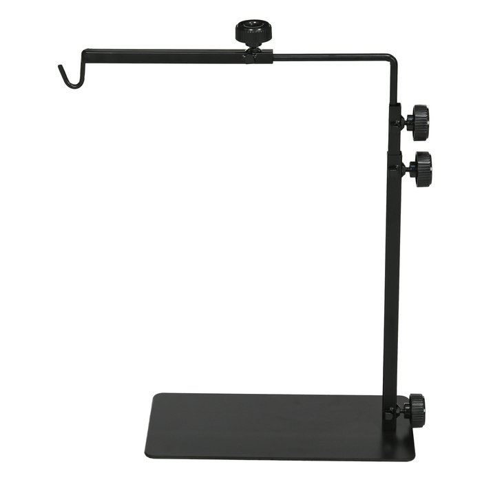 PawHut Reptile Lamp Stand Регульований тримач для теплових ламп з 4 дротяними прорізами сталевий чорний для тераріумів