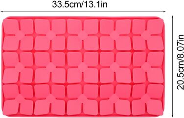 Килимок для котів та собак, силіконовий, повільне годування, проти нудьги, для корму та ласощів (Червоний)