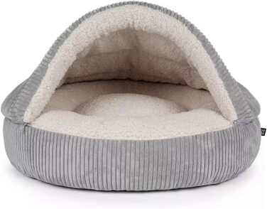 Будка для собак Cord Tion XL з віскоеластичною (віско) подушкою сірого кольору