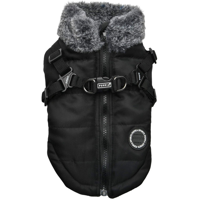 Пупа - тепла куртка для собак (M) чорного кольору, Donavan - комфорт та затишок для маленьких та середніх порід