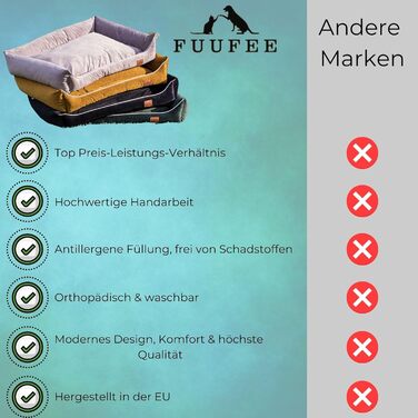 Собаче ліжко M | Софа для середніх собак 70 x 50 см | Практичне собаче ліжко знімним покриттям на блискавці | Графіт M (70 x 50 см) Сірий