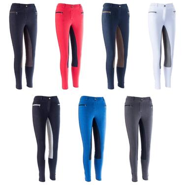 Штани для верхової їзди жіночі RL24 BASICLINE Vollbesatz, чорні