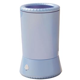 Миска для миття лап собак, портативна машинка для чищення лап | Силіконовий очищувач лап для собак маленьких, середніх та великих порід, водонепроникна миска для миття лап, м'яка щітка, блакитний та білий колір (блакитний)