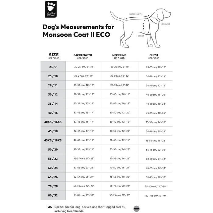 Дощовик для собак Hurtta Monsoon Coat II ECO (Рубін, 45 см)