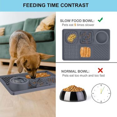 Килимок для собак Leckmatte з суперпоглинанням, без BPA, антиковзаючий, силіконовий, для грумінгу, купання, дресирування, рожевий