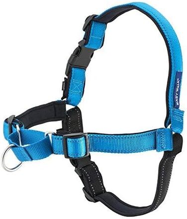 Шлея для собак PetSafe Deluxe Easy Walk, нейлон, антипотяг, чорна