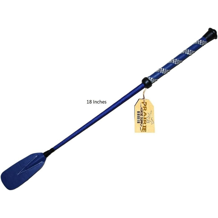 Наїзницька батогочка Jump Bat 18 дюймів з декором зі стразів. Кольори: чорний, синій, зелений, фуксія, рожевий, фіолетовий, червоний, жовтий