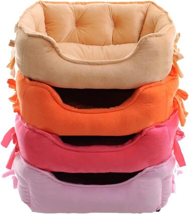М'яке ліжко для собак M&Catree: зручне, антиковзаюче, миється, плюшеве, для маленьких та середніх собак, хакі, 40 x 50 x 22 см