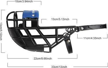 Мушмура для собак AMATHINGS Super Kennel Soft з м'якою накладкою на ніс. Ідеально для вигулу, майданчиків для собак, вольєрів та перегонів (чорний)
