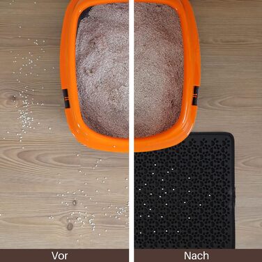 Килимок під лоток для котів, чорний 60x74 см, двошаровий, з EVA, водонепроникний, великий розмір