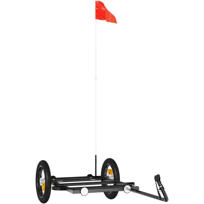 Причіп для собак, велосипедний причіп, причіп для джогінгу, чорний 122x53x28 см, сталь