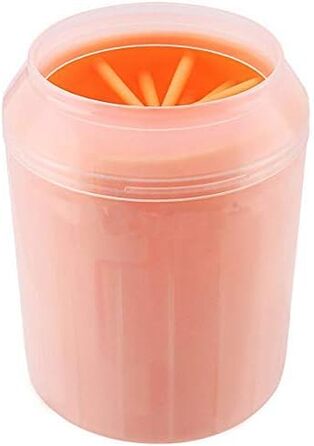 Мийка для лап собаки, очищувач лап для собак і котів, силіконовий стаканчик для миття лап, помаранчевий