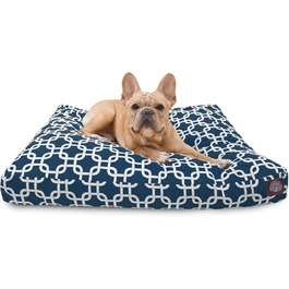 Лежак для собак Majestic Pet Products, прямокутний, знімний і праний чохол, жовтий