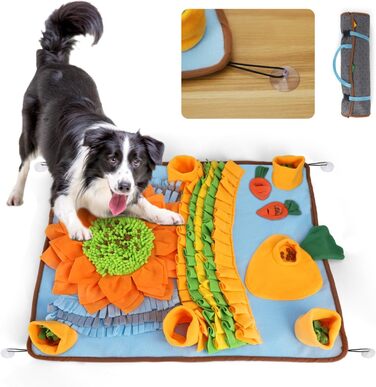 Килимок-нянчильник для собак Nobleza: інтерактивна іграшка-тренажер, 75x58 см