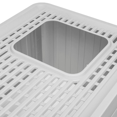 Відкритий лоток для котів Nobleza, сірий, з ручкою, 48,5 см x 38,5 см x 38,2 см