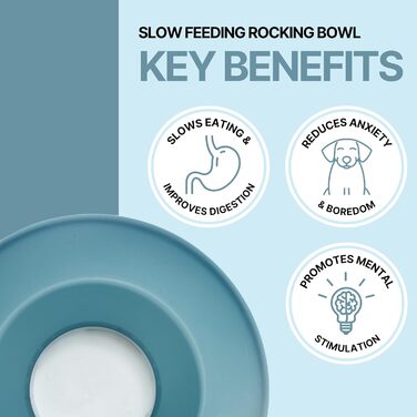 Килимок для повільного годування TRIXIE Slow Feeding Anti Schling Matte Pillars, TPE, Ø 35 см, сірий/блакитний