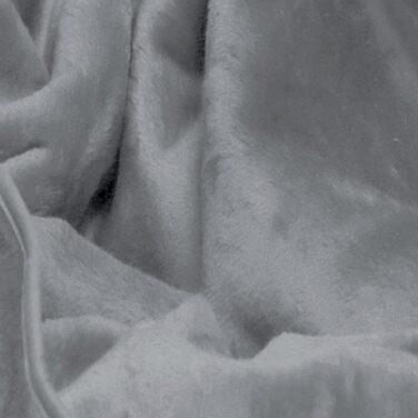 Tierlando® Деко для собак Lilly: м'який, плюшевий, 100x75 см (Сріблясто-сірий)