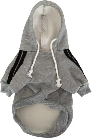 Світшот для собак Izefia Hund Hoodie: теплий флісовий худі для маленьких собак та котів (XS, сірий)