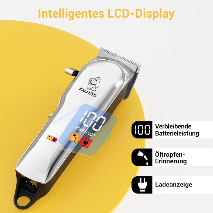 Професійна машинка для стрижки собак - бездротовий триммер для собак та котів, тиха, повний набір для грумінгу для густого хутра