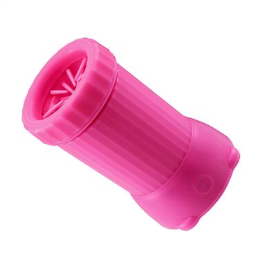 Автоматична мийка для лап собак PAW, портативна USB-зарядна машина для чищення лап котів, рожева