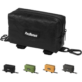 Диспенсер для збору відходів тварин PetBonus: водонепроникний диспенсер для собак з місткою кишенькою для ласощів та 15 пакетиків (зелений, чорний)