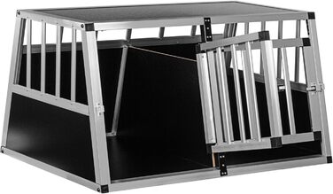 Кія для собак з похилою передньою та задньою стінкою, 75° - вибір розміру, M, 54×69×60 см (перегородка для цуценят 89×69×50 см)