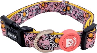 Нашийник для собак DUKIER, регульований, з неопрену, міцний, розмір M (FLOWER POWER)