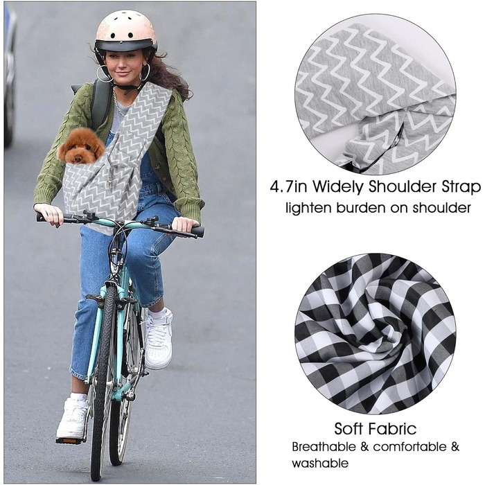 Тканинна переноска для собак, переноска для собак, переноска для собак до 7 кг, переноска Wlpn для собак та котів для прогулянок та активностей на свіжому повітрі