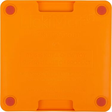 Килимок для собак LICKIMAT Mini Tuff: повільне годування, розвага та зменшення тривоги, рожевий/оранжевий, LM913X