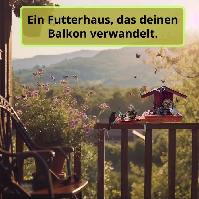Дім для птахів на балкон: дерев'яний, ручної роботи, для саду та балкону, вологостійкий