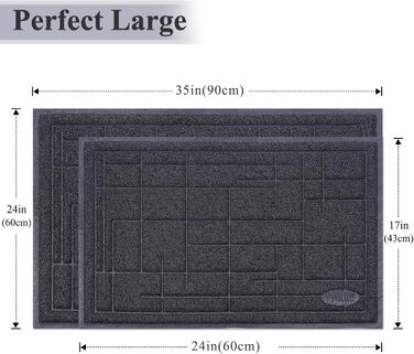 Килимок для котячого туалету VIVAGLORY, сірий, 90х60 см. Килимок для котячого лотка, миючий, підкладка, ловильник наповнювача.