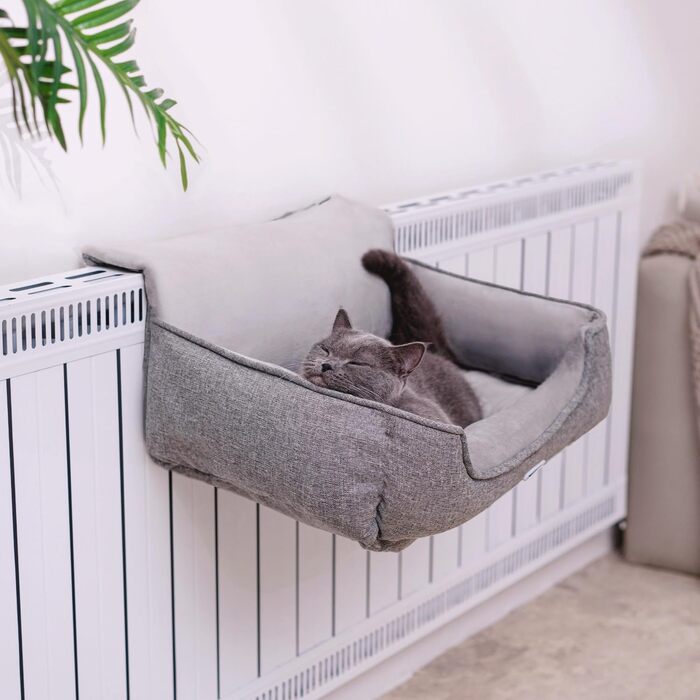 Килимок-гамак для котів на батарею Happi N Pets, сірий, 65 x 36 x 27 см