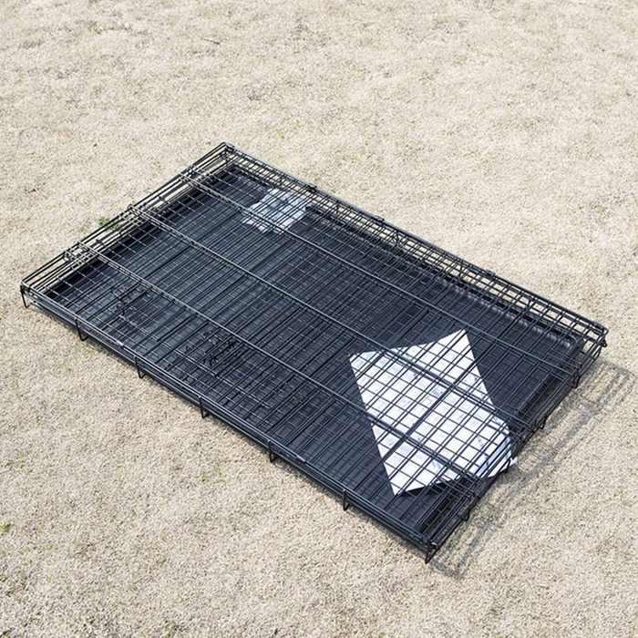 Складана металева клітка-вольєр для малих собак, котів та кроликів, 50 x 35 x 42 см