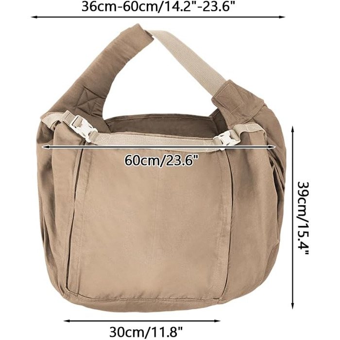 Транспортна сумка для собак і котів, до 20 кг, Khaki