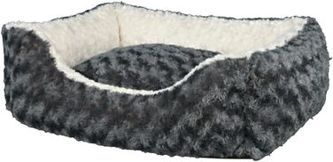 Кругле ліжко для котів Trixie Kaline, 65 x 50 см, сірий/кремовий колір