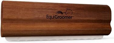 EquiGroomer щітка для вичісування підшерстя собак і котів, інструмент для видалення шерсті для великих і малих домашніх тварин, гребінець для короткої та довгої шерсті, 12,7 см, коричневий
