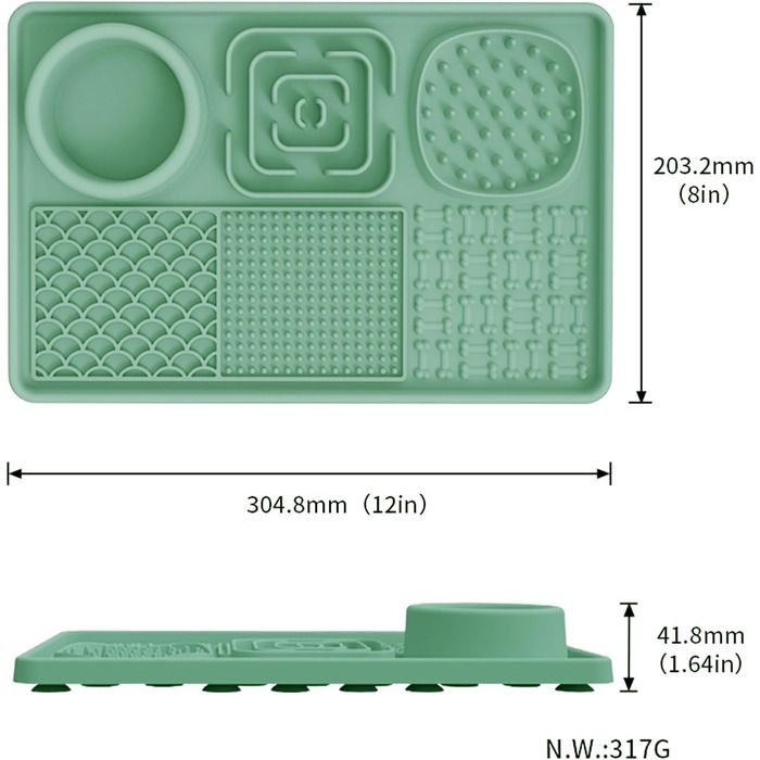 Силіконовий килимок для собак та котів Upgrade XL з великим присоском [без BPA] - рожевий