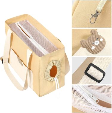 Сумка-переноска для котів та собак, сітчаста, легка, для вигулу маленьких тварин