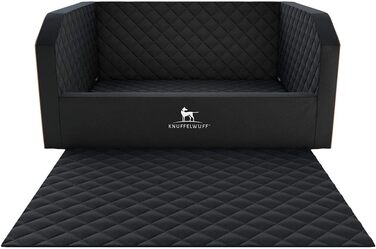 Клітка-переноска Knuffelwuff Cargo для собак в авто, чорна, 45x45x30 см, сидіння-переноска для переднього сидіння